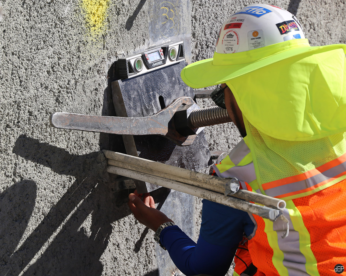 Reinforcing the Shoring Walls With Soil Nails AKA Anchor Rods ...